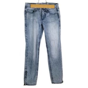 Madewell Acid Wash Ankle Zip Jeans